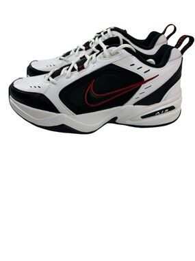 Nike Air Monarch IV White Black Red Men’s Sz9 Sneakers Athletic Shoes Walking